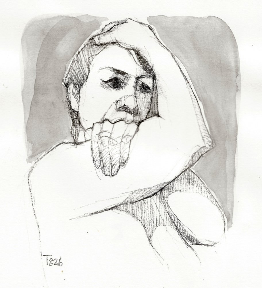 Donna in meditazione da Tore Bahnson