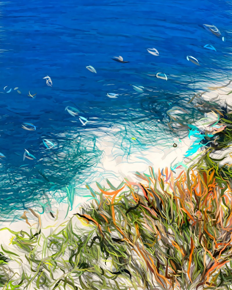 Abstract Ocean Beach da Uma Gokhale