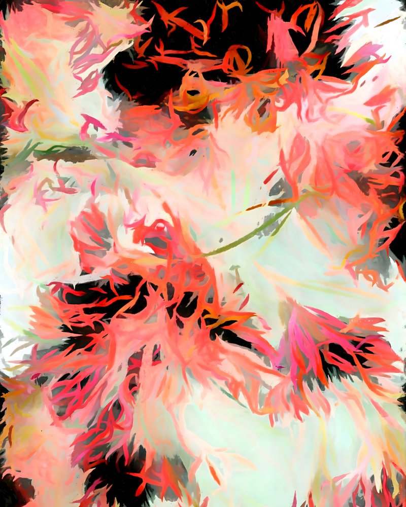 Astratto floreale dai colori vivaci da Uma Gokhale