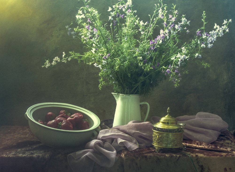Fiori di campo e fragole da UstinaGreen