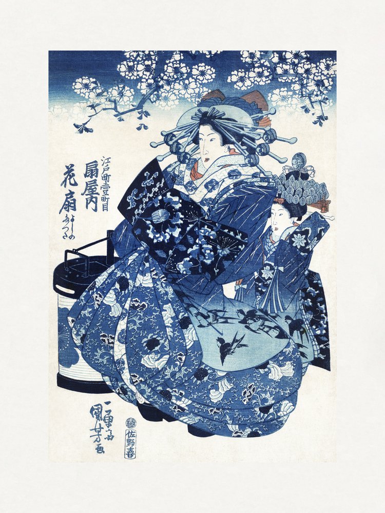 Donna giapponese (1798-1861) da Utagawa Kuniyoshi