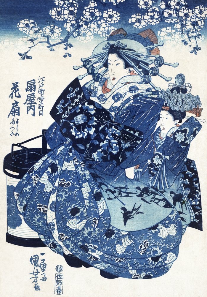 Donna giapponese (1798-1861) da Utagawa Kuniyoshi