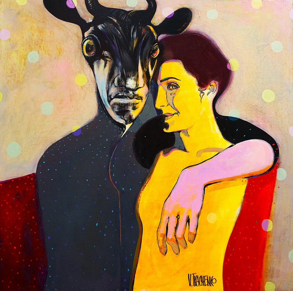 Coppia con figura cornuta da Victor Tkachenko
