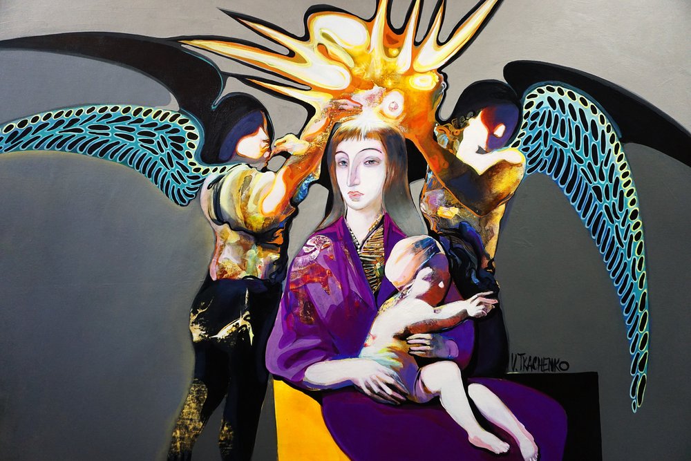 Madre e Bambino incoronati da Victor Tkachenko