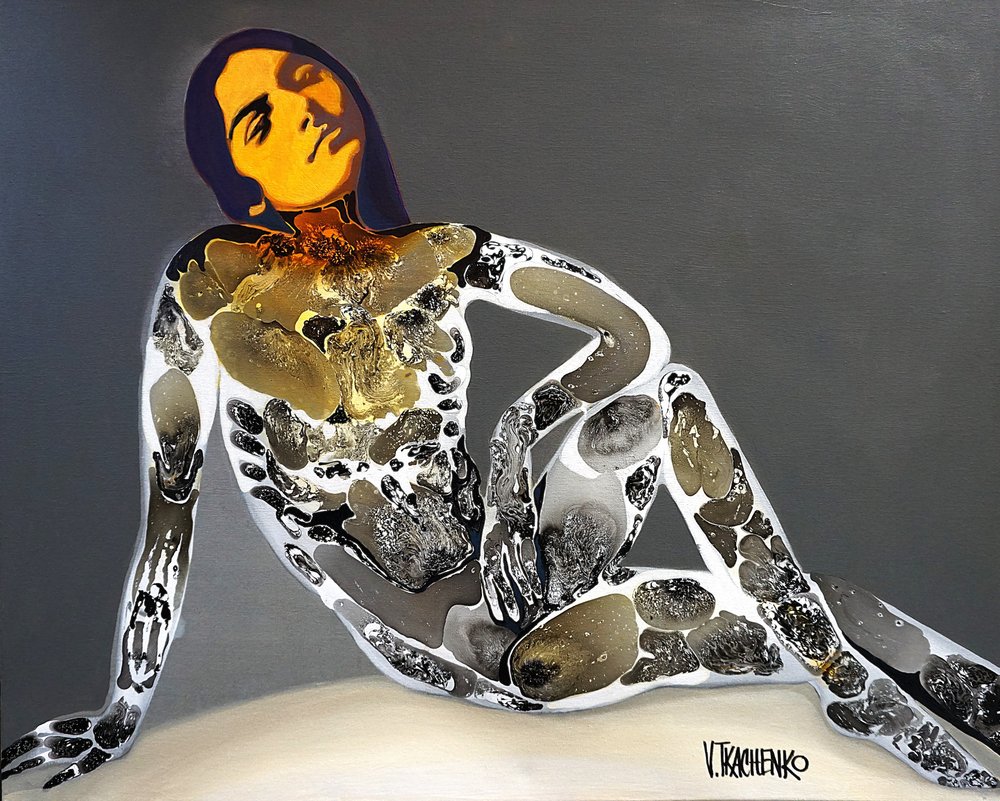 Donna astratta e serena da Victor Tkachenko