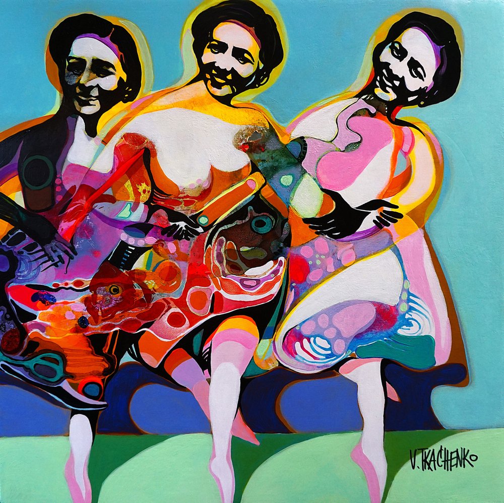 Donne danzanti piene di vita da Victor Tkachenko
