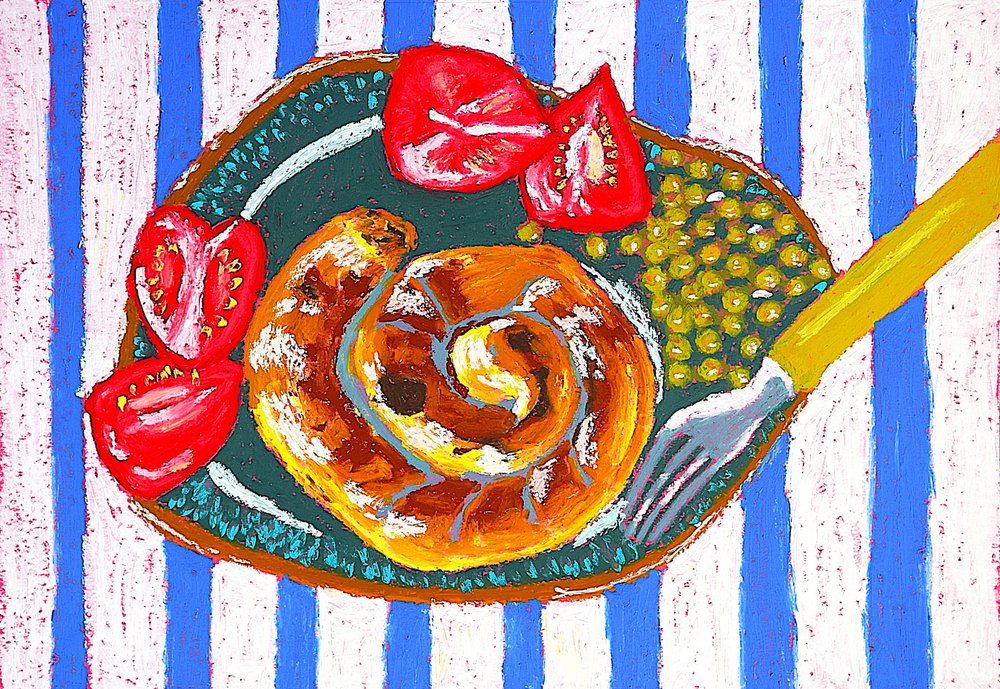 Pasticcini a spirale su strisce da Viktoriia Saunina