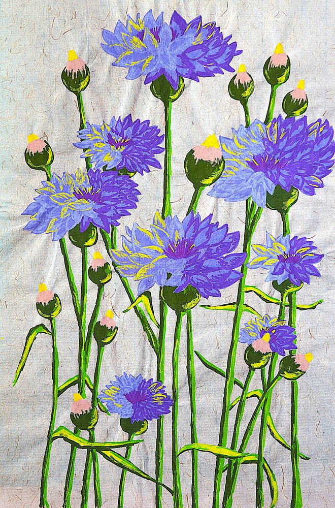 Fiordalisi di un blu intenso da Viktoriia Saunina