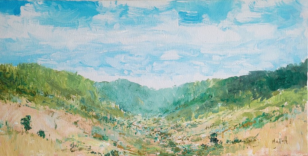 Lussureggiante paesaggio di valle da Wayne Sleeth