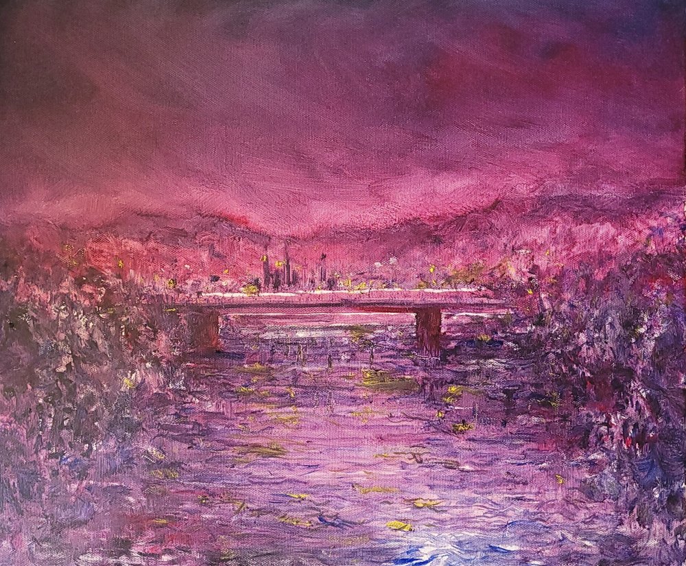 Riflessi della città rosa da Wayne Sleeth