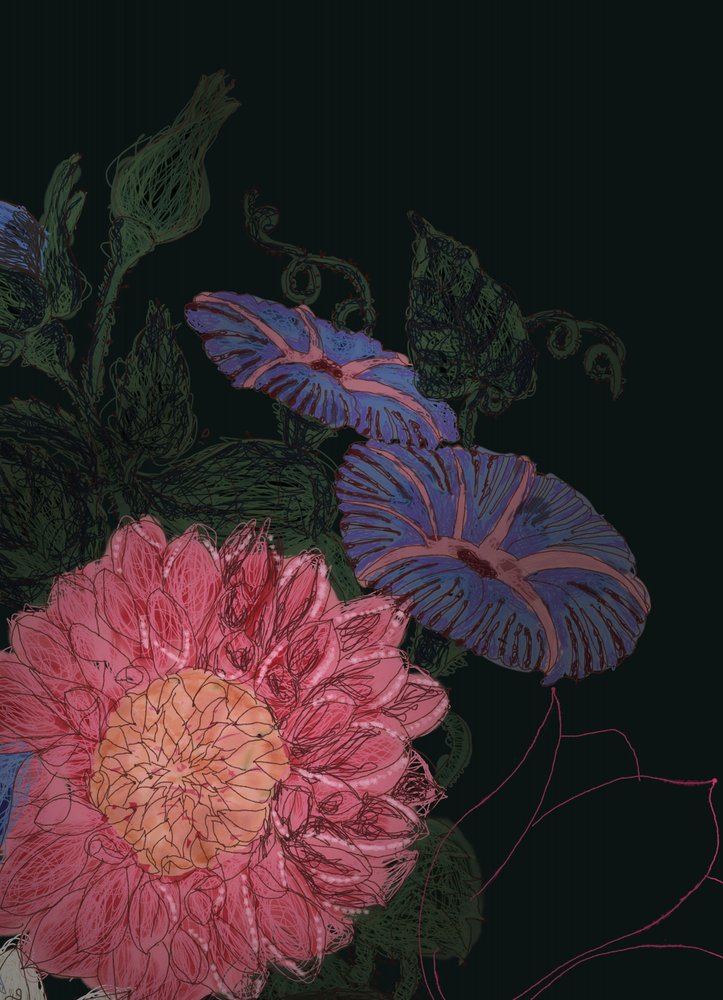 Fiori del giardino notturno da XHOZUCAN