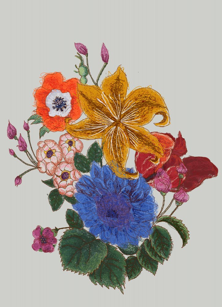 Bouquet floreale dai colori vivaci da XHOZUCAN