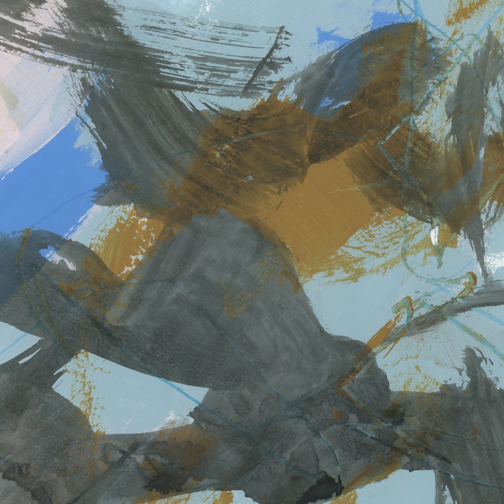 Abstract: Flusso blu e oro da cartissi