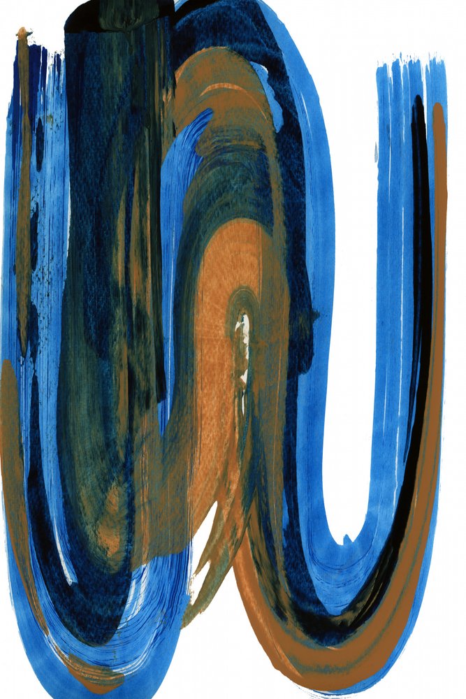 Abstract: Blu e Arancione da cartissi