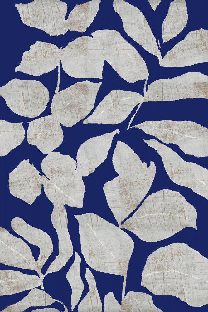 Abstract Blu Botanico da cartissi