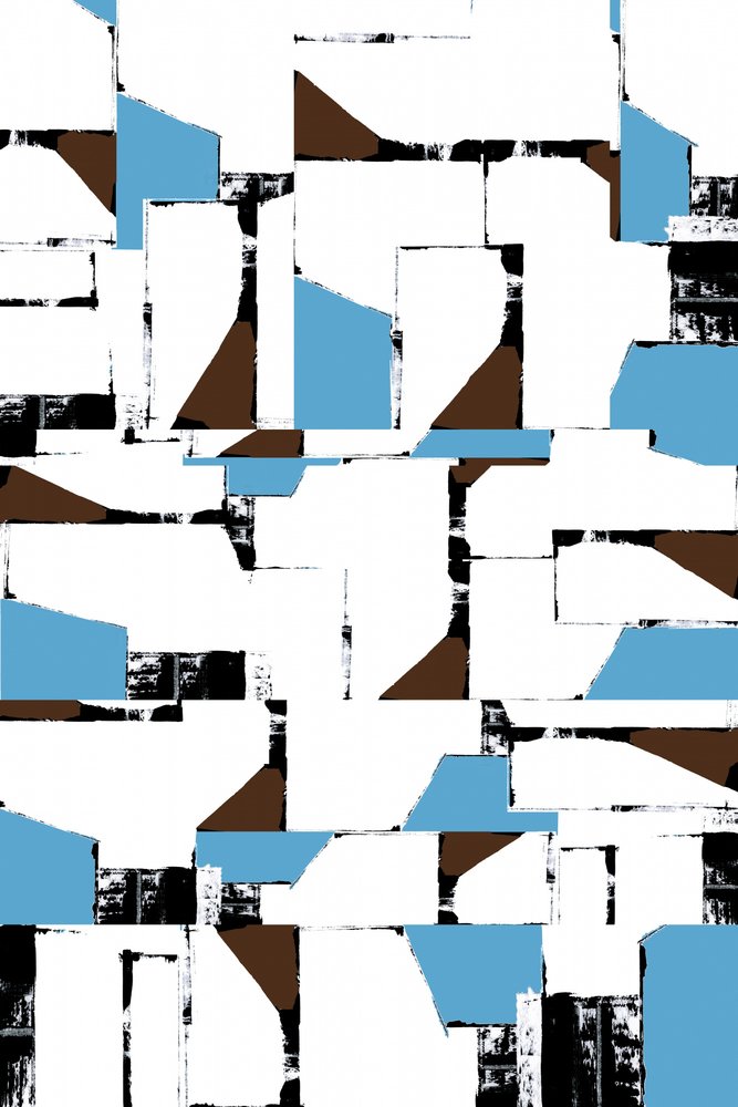 Collage geometrico astratto da cartissi