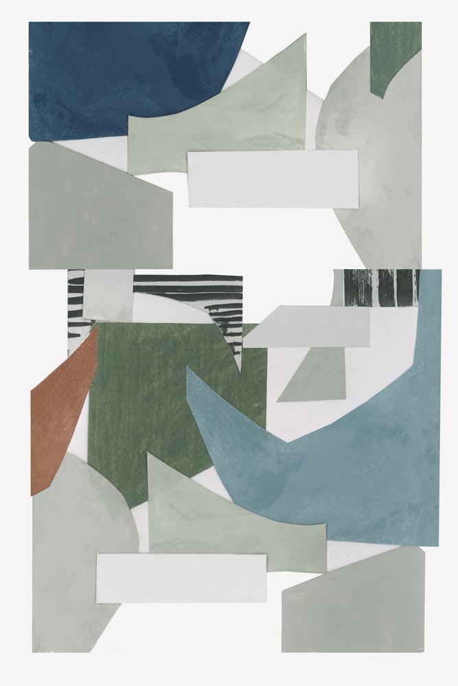 Collage geometrico astratto da cartissi