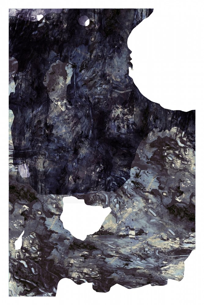 Caverne oceaniche astratte da cartissi