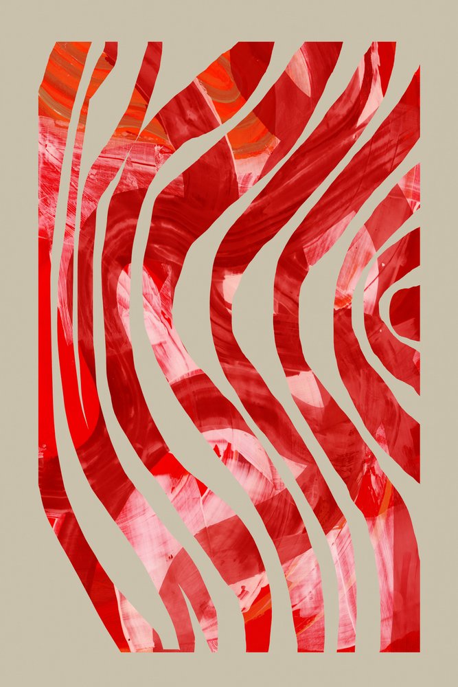 Astratto: Flusso rosso da cartissi