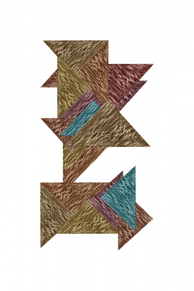 Puzzle astratto con texture da cartissi
