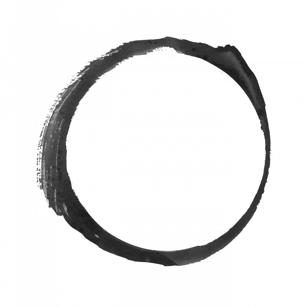 Cerchio Zen astratto da cartissi