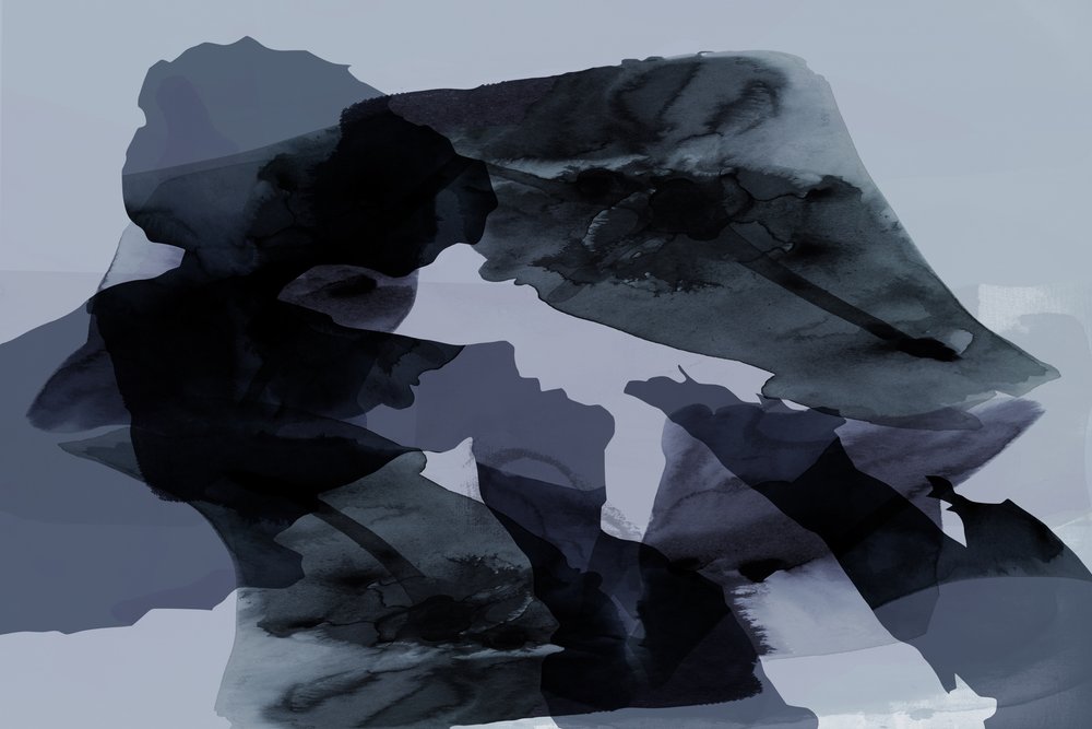 Forme astratte blu da cartissi