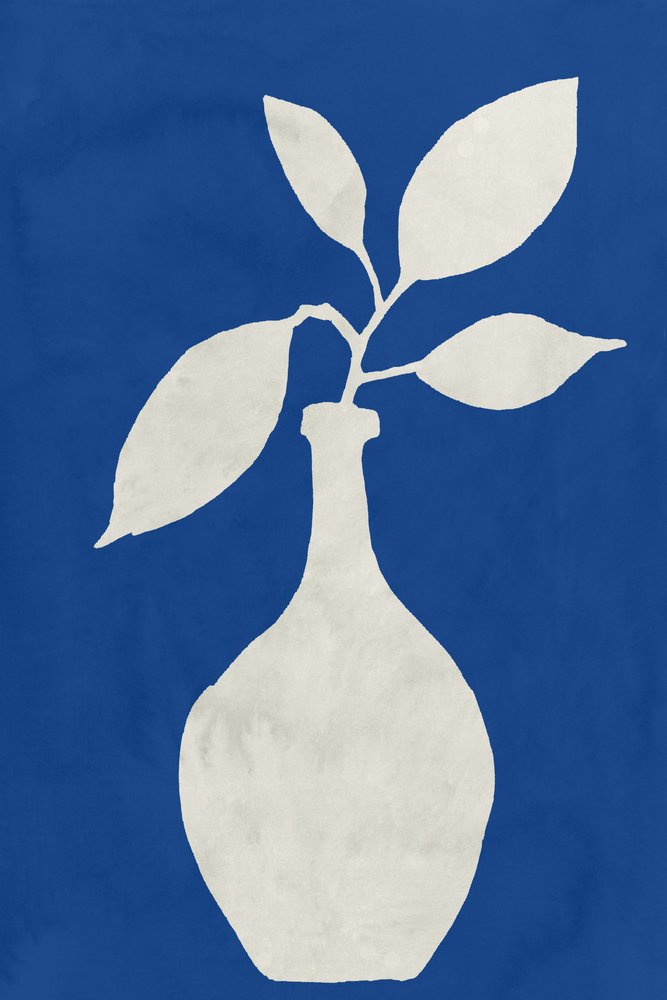 Vaso botanico blu da cartissi