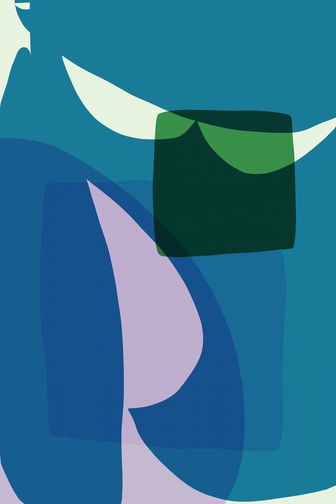 Strati astratti blu e verde da cartissi