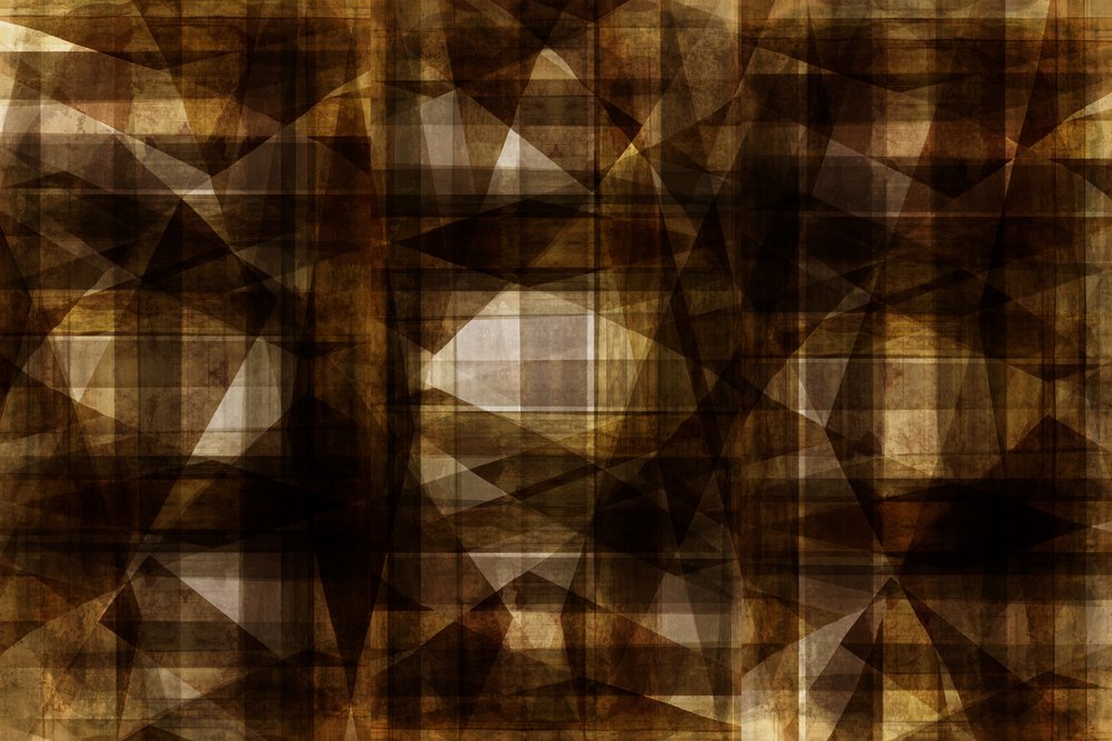 Geometria marrone con effetto ruvido da cartissi