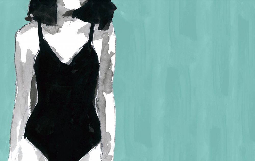 Costume da bagno nero chic da cartissi