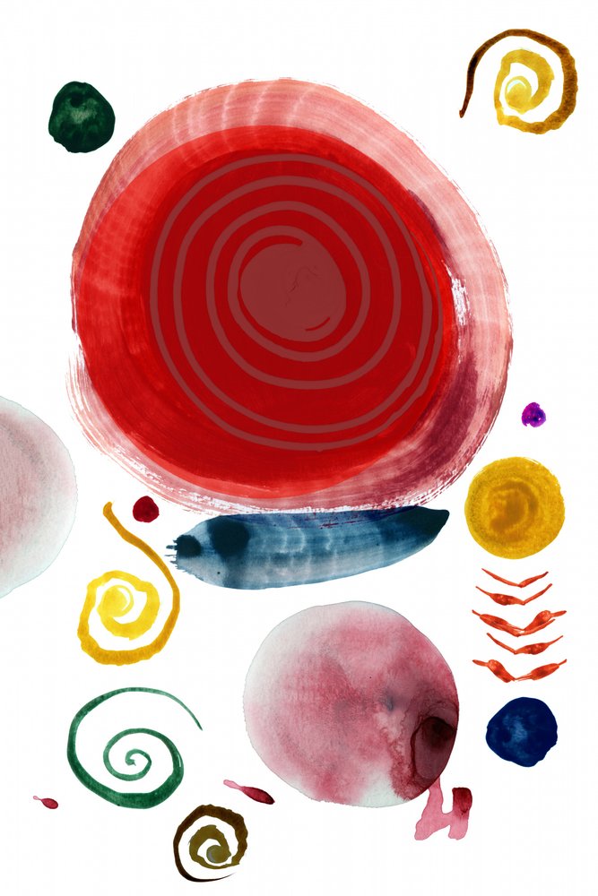 Forme astratte colorate da cartissi