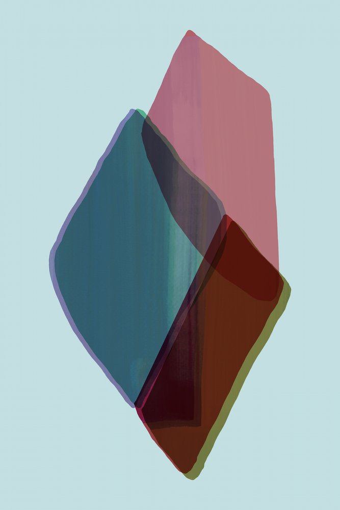Sovrapposizione astratta e colorata da cartissi