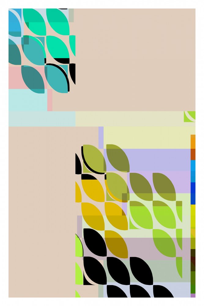 Forme astratte colorate da cartissi