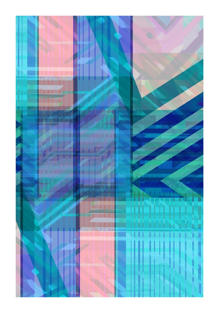 Astratto geometrico colorato da cartissi