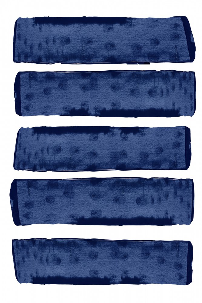 Pennellate blu scuro da cartissi