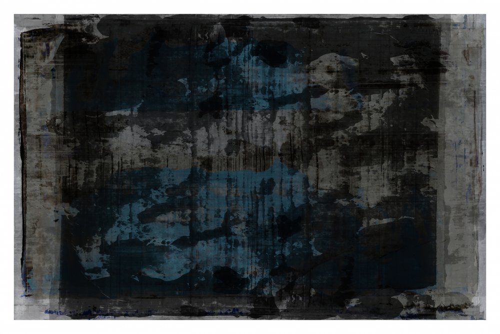 Azzurro scuro, grunge, astratto da cartissi