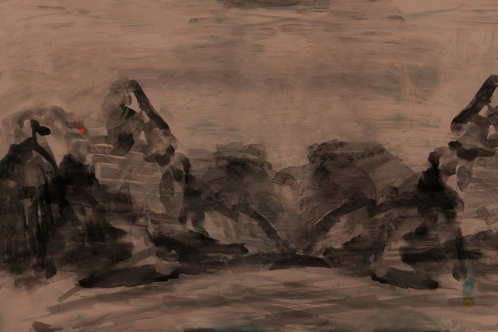 La serenità della montagna oscura da cartissi