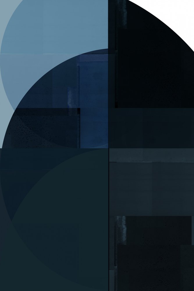 Geometria blu intenso da cartissi