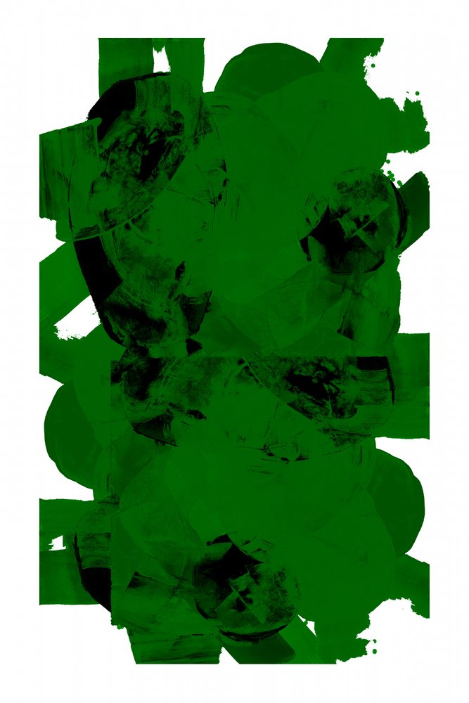 Tratti astratti verde intenso da cartissi