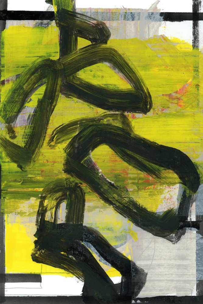 Giallo dinamico astratto da cartissi