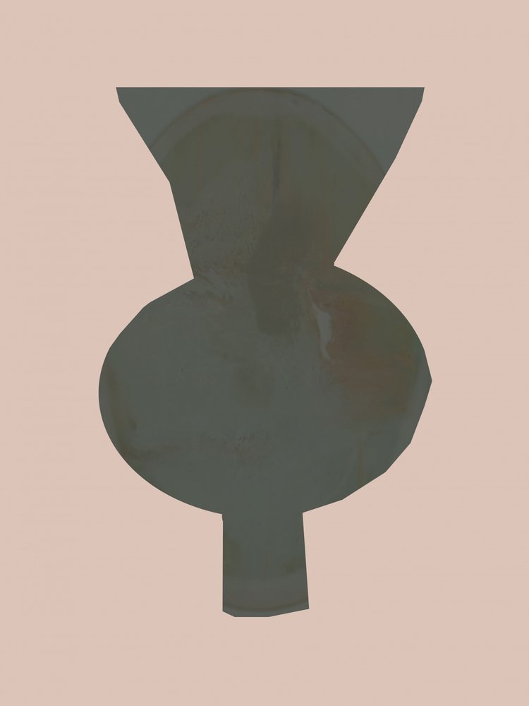 Elegante vaso astratto da cartissi