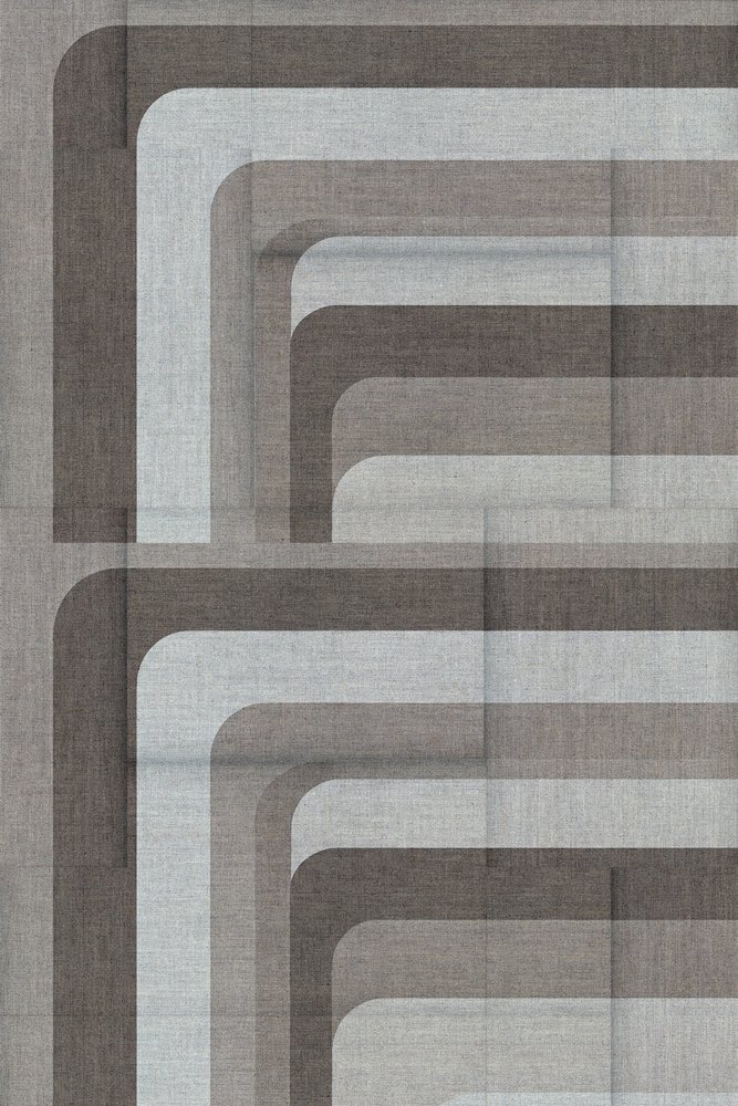 Strati geometrici in lino da cartissi