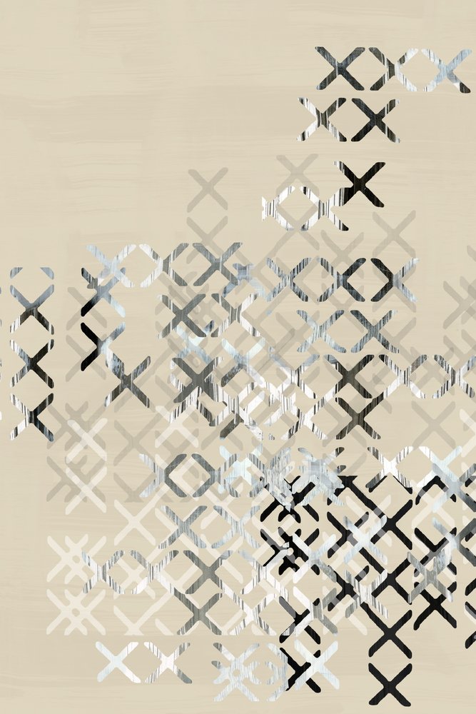 Griglia geometrica XOXO da cartissi