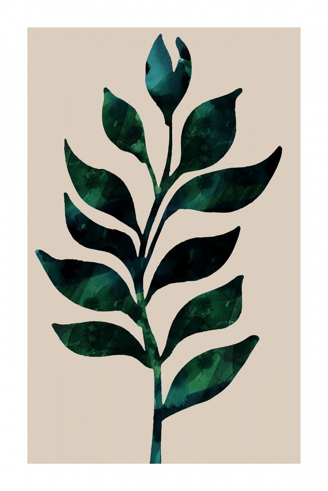 Stelo botanico verde da cartissi