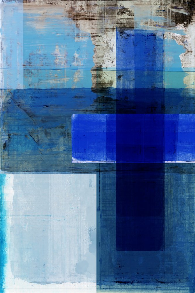 Astratto blu indaco da cartissi
