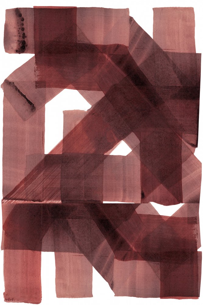 Astratto a strati color bordeaux da cartissi