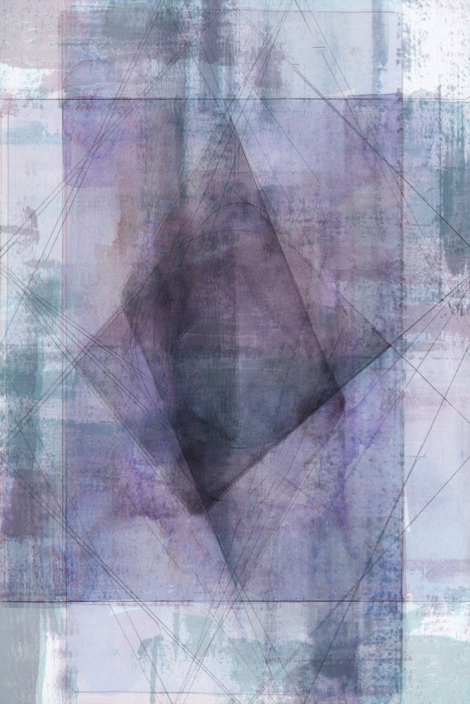 Astratto geometrico a strati da cartissi
