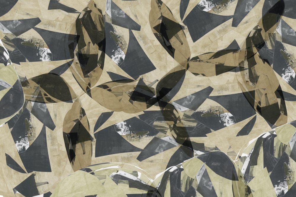 Foglie geometriche a strati da cartissi