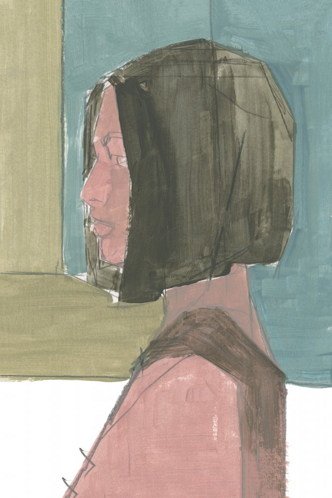 Profilo della donna moderna da cartissi