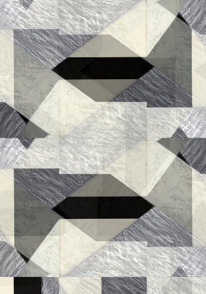 Astrazione geometrica monocromatica da cartissi